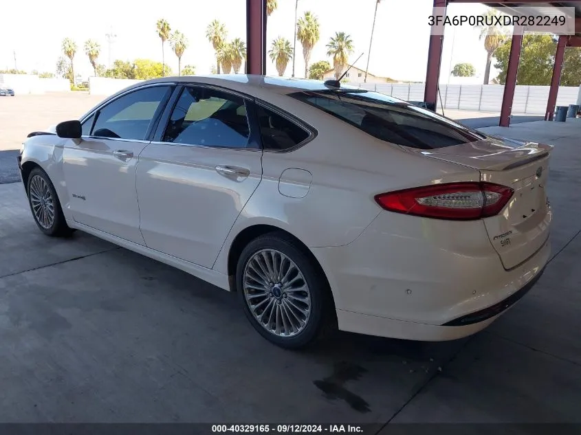 2013 Ford Fusion Hybrid Titanium VIN: 3FA6P0RUXDR282249 Lot: 40329165