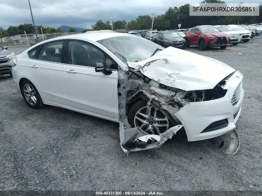 3FA6P0HRXDR305851 2013 Ford Fusion Se