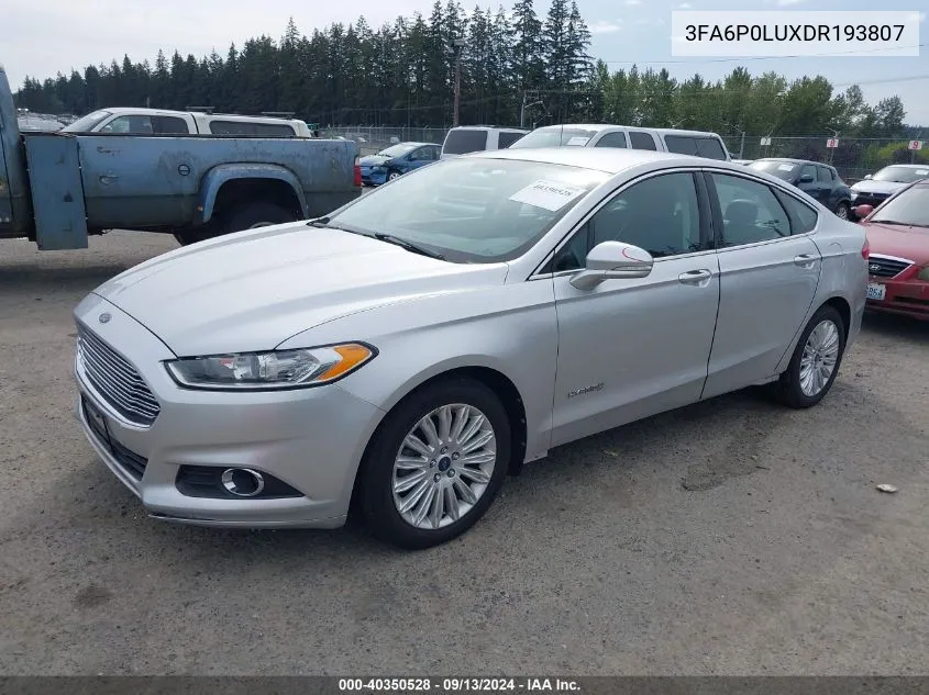 3FA6P0LUXDR193807 2013 Ford Fusion Hybrid Se