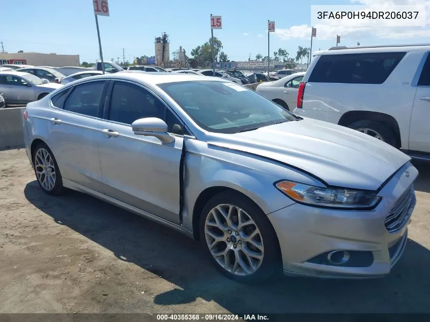 3FA6P0H94DR206037 2013 Ford Fusion Se