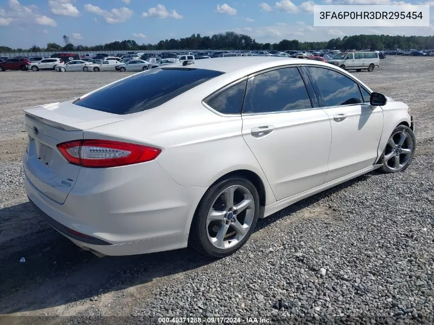 2013 Ford Fusion Se VIN: 3FA6P0HR3DR295454 Lot: 40371288