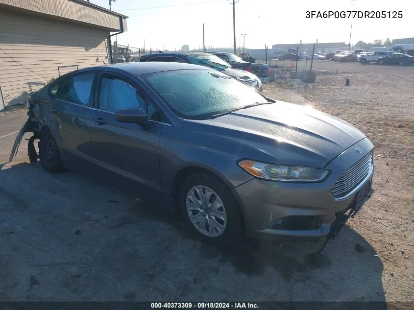 3FA6P0G77DR205125 2013 Ford Fusion S