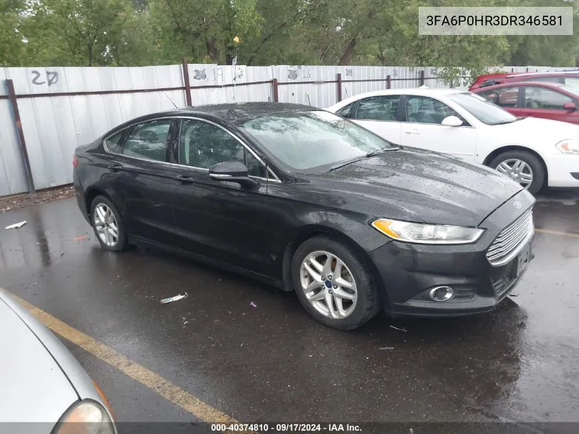 3FA6P0HR3DR346581 2013 Ford Fusion Se