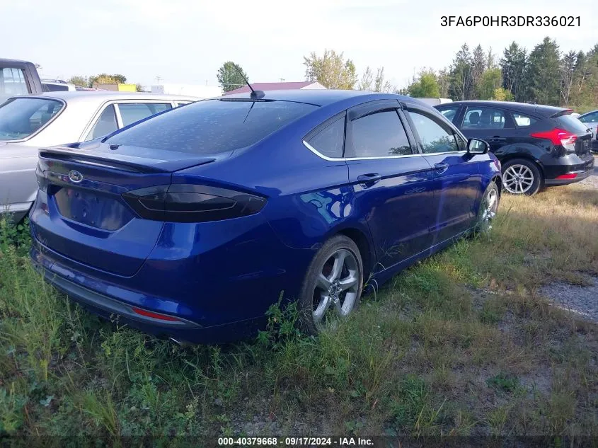 2013 Ford Fusion Se VIN: 3FA6P0HR3DR336021 Lot: 40379668