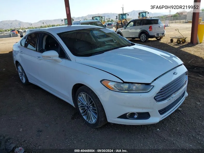 3FA6P0H92DR219952 2013 Ford Fusion Se