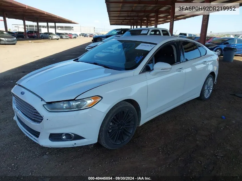 3FA6P0H92DR219952 2013 Ford Fusion Se