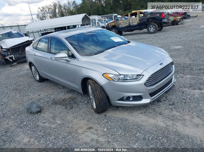 2013 Ford Fusion Hybrid Se VIN: 3FA6P0LU1DR222837 Lot: 40502929