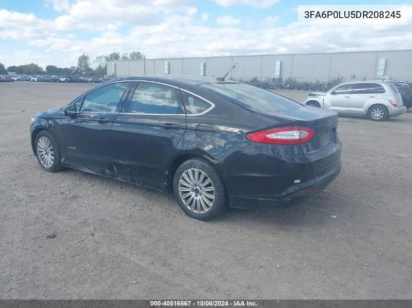 2013 Ford Fusion Se Hybrid VIN: 3FA6P0LU5DR208245 Lot: 40516567