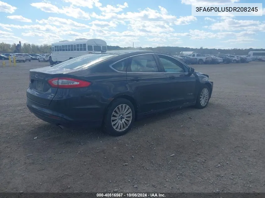 2013 Ford Fusion Se Hybrid VIN: 3FA6P0LU5DR208245 Lot: 40516567