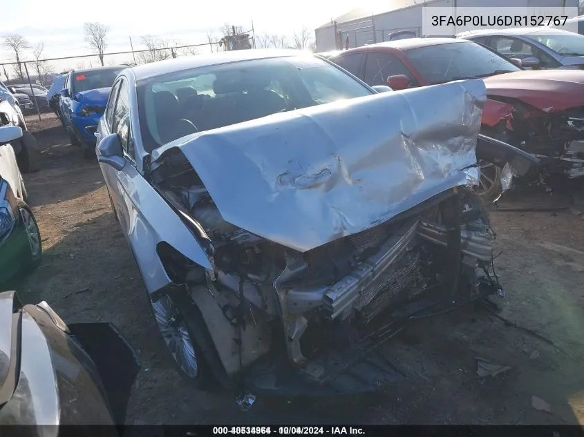 3FA6P0LU6DR152767 2013 Ford Fusion Hybrid Se