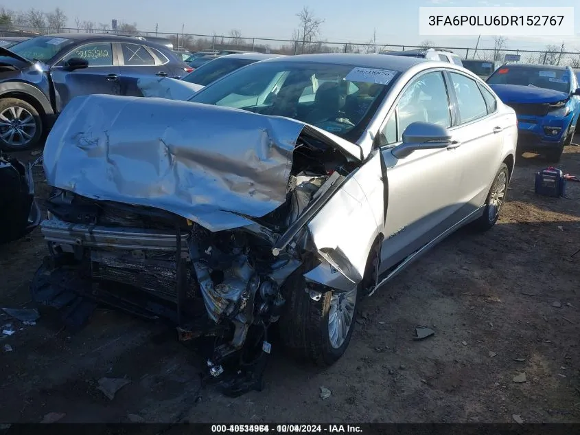 3FA6P0LU6DR152767 2013 Ford Fusion Hybrid Se