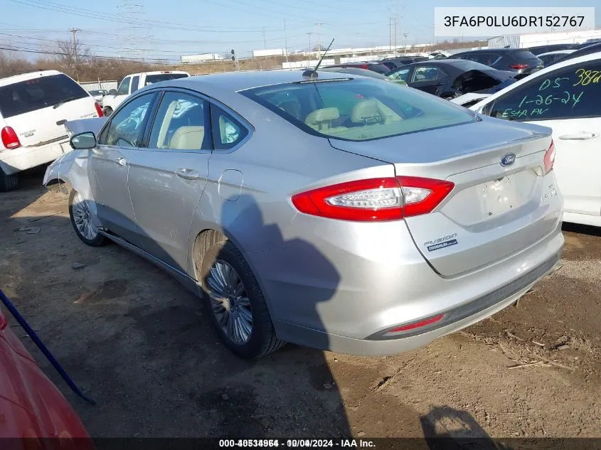 2013 Ford Fusion Hybrid Se VIN: 3FA6P0LU6DR152767 Lot: 40534964