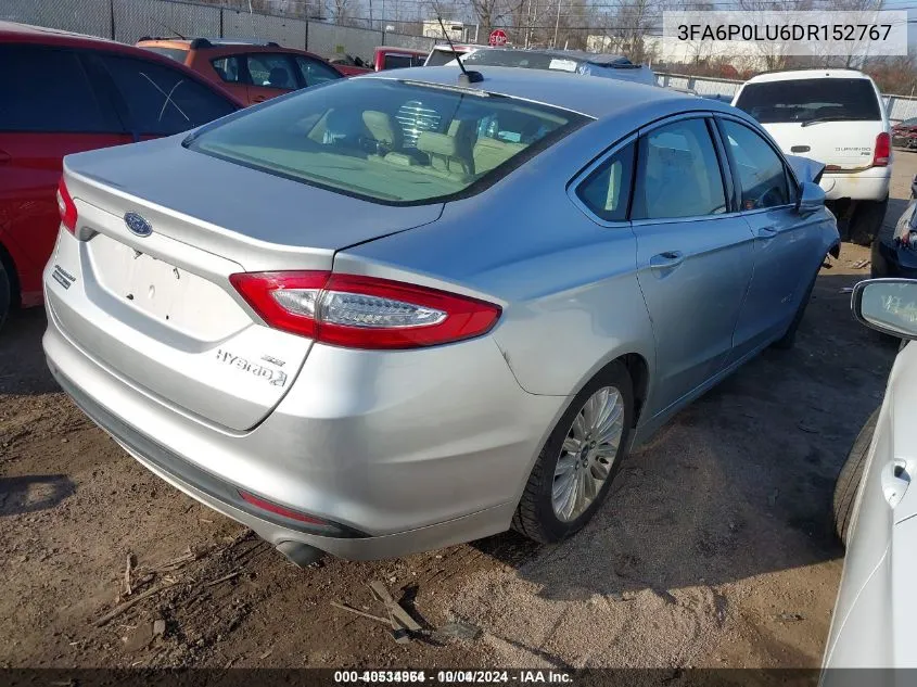 2013 Ford Fusion Hybrid Se VIN: 3FA6P0LU6DR152767 Lot: 40534964