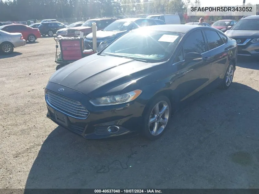 2013 Ford Fusion Se VIN: 3FA6P0HR5DR343052 Lot: 40537040