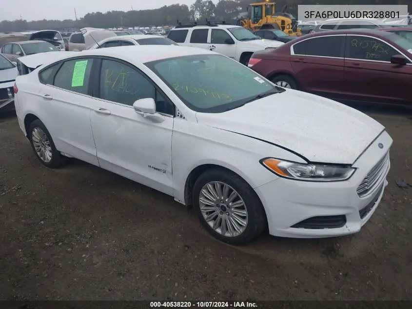 3FA6P0LU6DR328801 2013 Ford Fusion Hybrid Se