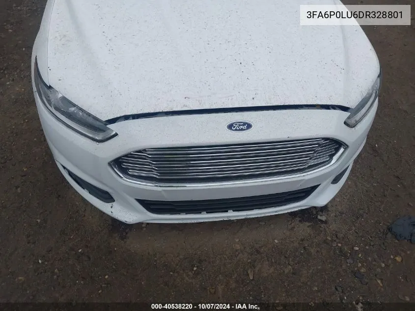 3FA6P0LU6DR328801 2013 Ford Fusion Hybrid Se