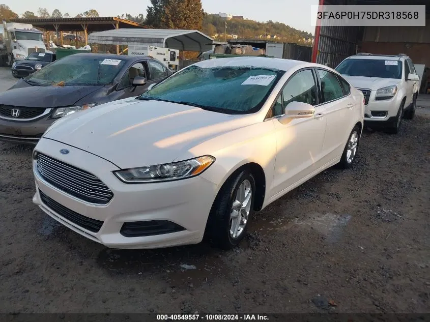 2013 Ford Fusion Se VIN: 3FA6P0H75DR318568 Lot: 40549557