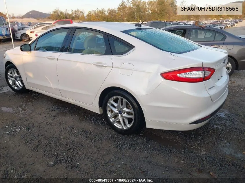 2013 Ford Fusion Se VIN: 3FA6P0H75DR318568 Lot: 40549557