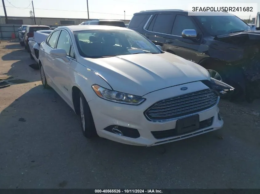 2013 Ford Fusion Se Hybrid VIN: 3FA6P0LU5DR241682 Lot: 40565526