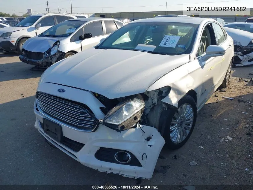 2013 Ford Fusion Se Hybrid VIN: 3FA6P0LU5DR241682 Lot: 40565526