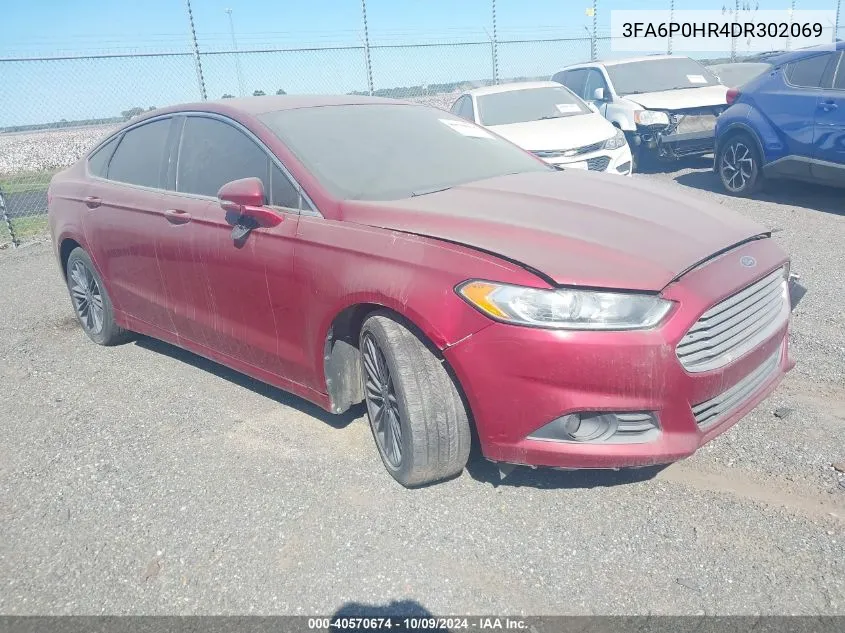 2013 Ford Fusion Se VIN: 3FA6P0HR4DR302069 Lot: 40570674