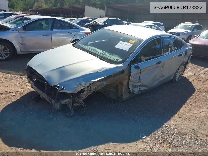 3FA6P0LU8DR178822 2013 Ford Fusion Se Hybrid