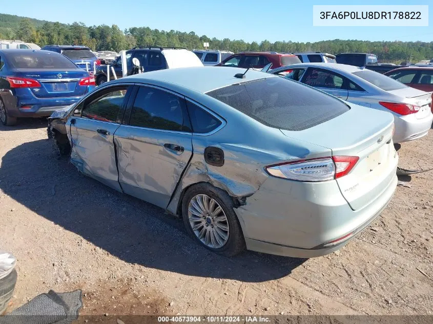 3FA6P0LU8DR178822 2013 Ford Fusion Se Hybrid