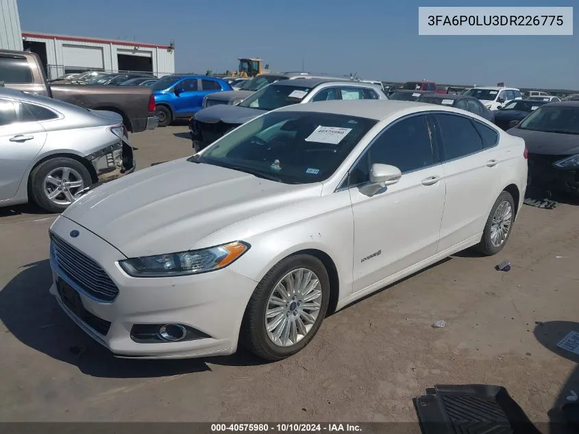 2013 Ford Fusion Hybrid Se VIN: 3FA6P0LU3DR226775 Lot: 40575980