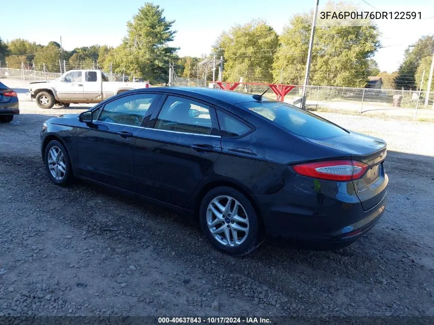 2013 Ford Fusion Se VIN: 3FA6P0H76DR122591 Lot: 40637843