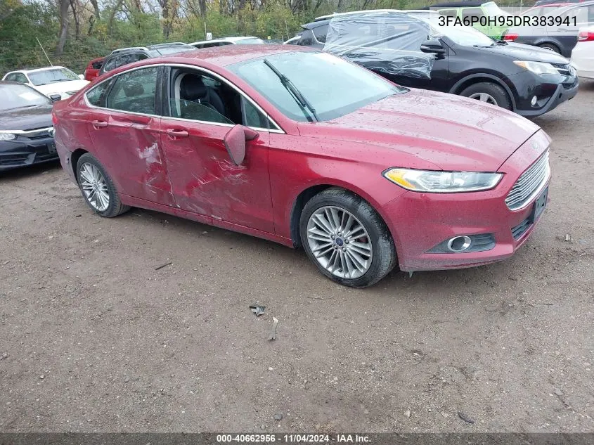 2013 Ford Fusion Se VIN: 3FA6P0H95DR383941 Lot: 40662956