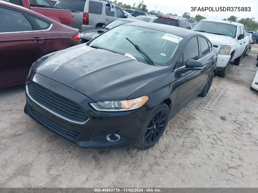 2013 Ford Fusion Hybrid Se VIN: 3FA6P0LU5DR375883 Lot: 40683779