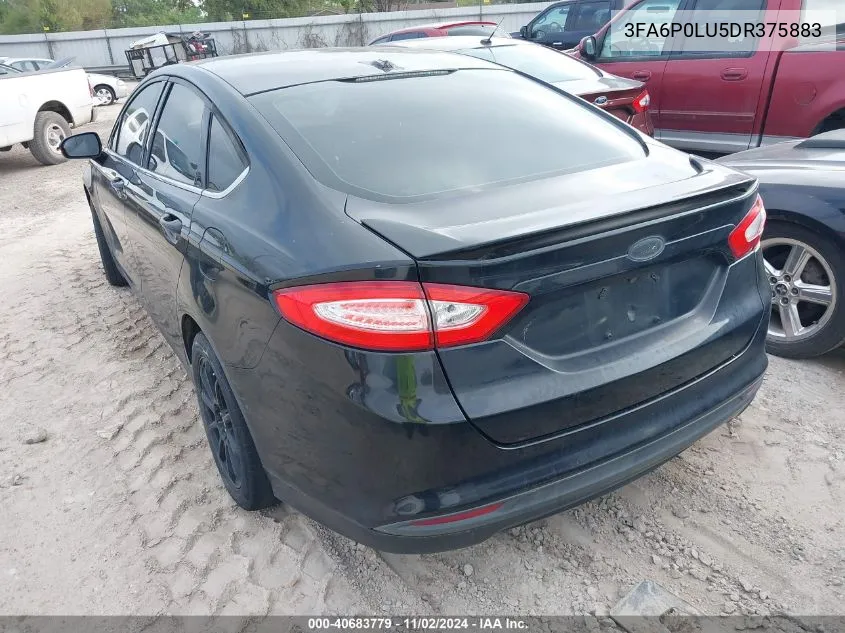 2013 Ford Fusion Hybrid Se VIN: 3FA6P0LU5DR375883 Lot: 40683779