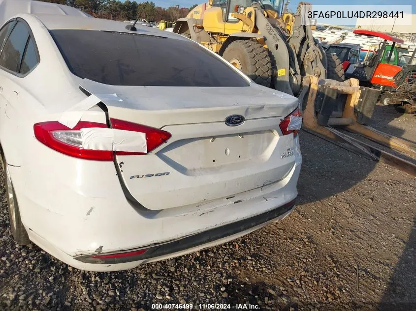 2013 Ford Fusion Hybrid Se VIN: 3FA6P0LU4DR298441 Lot: 40746499