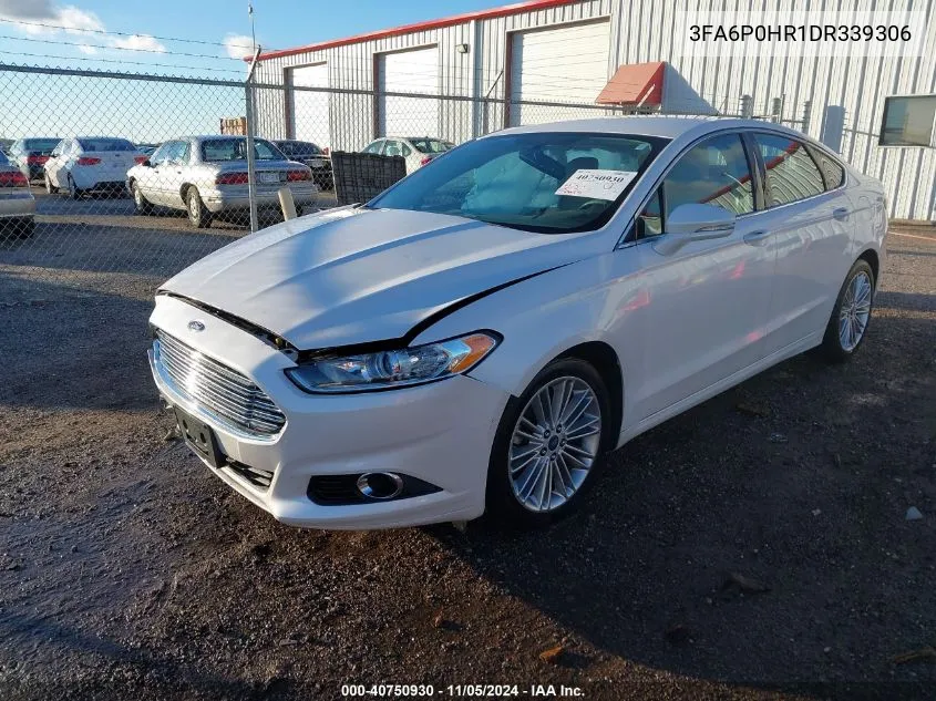 2013 Ford Fusion Se VIN: 3FA6P0HR1DR339306 Lot: 40750930