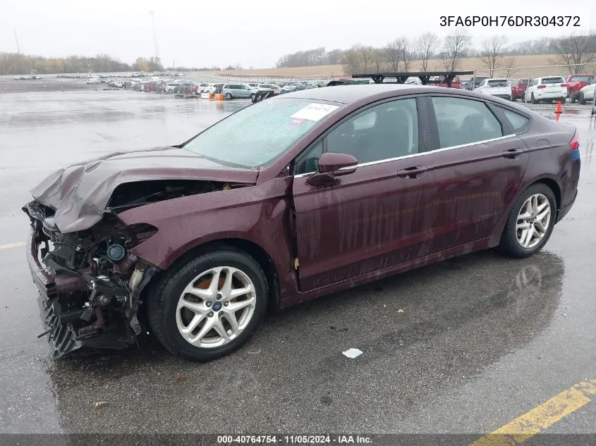 3FA6P0H76DR304372 2013 Ford Fusion Se