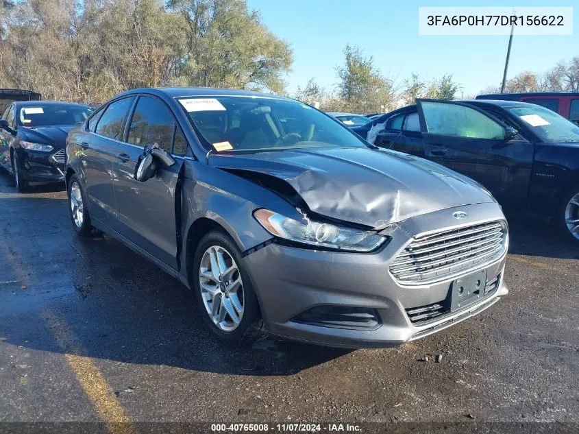 2013 Ford Fusion Se VIN: 3FA6P0H77DR156622 Lot: 40765008