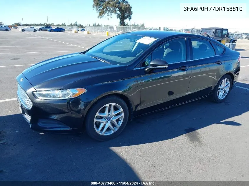 2013 Ford Fusion Se VIN: 3FA6P0H77DR158810 Lot: 40773408