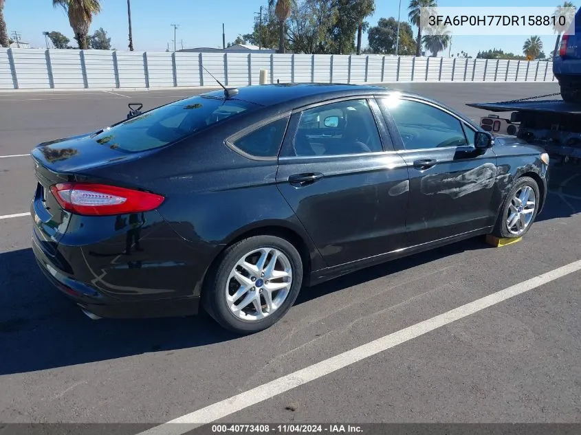 2013 Ford Fusion Se VIN: 3FA6P0H77DR158810 Lot: 40773408