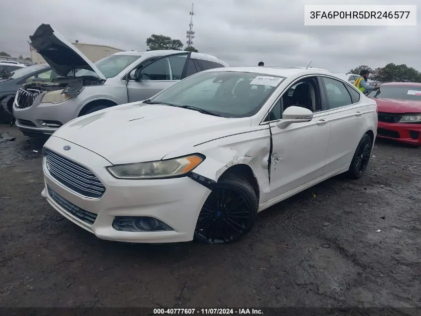 2013 Ford Fusion Se VIN: 3FA6P0HR5DR246577 Lot: 40777607