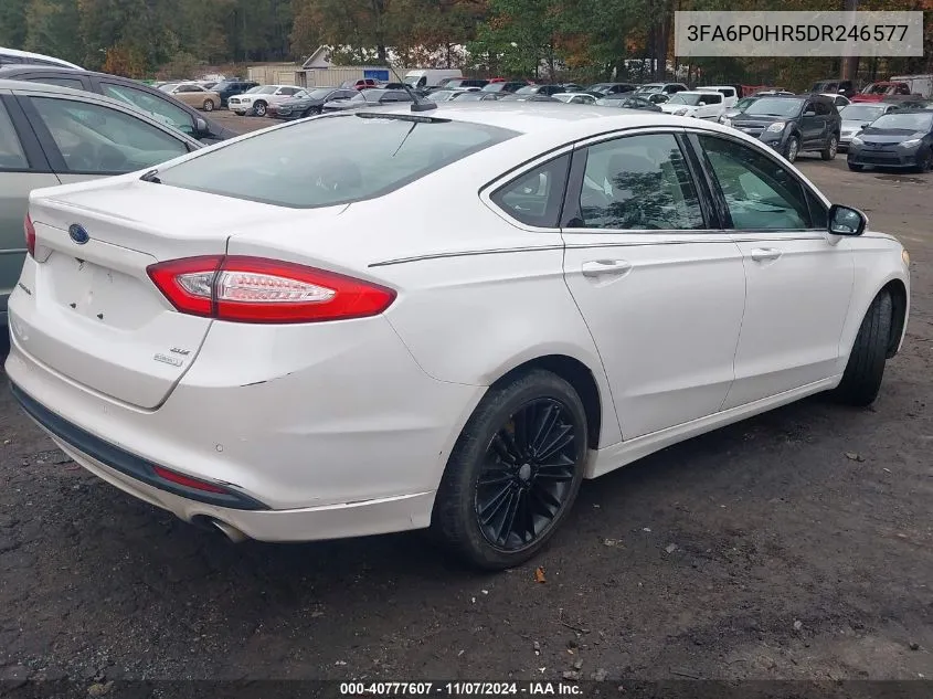 2013 Ford Fusion Se VIN: 3FA6P0HR5DR246577 Lot: 40777607