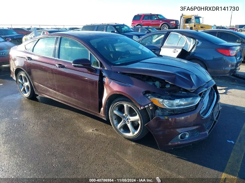 2013 Ford Fusion Se VIN: 3FA6P0HRXDR141730 Lot: 40786954