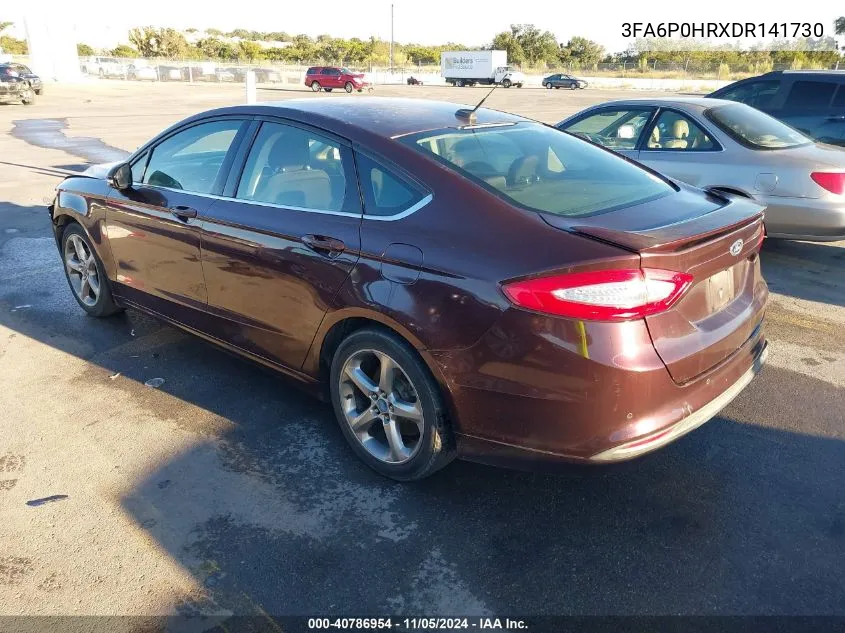 2013 Ford Fusion Se VIN: 3FA6P0HRXDR141730 Lot: 40786954