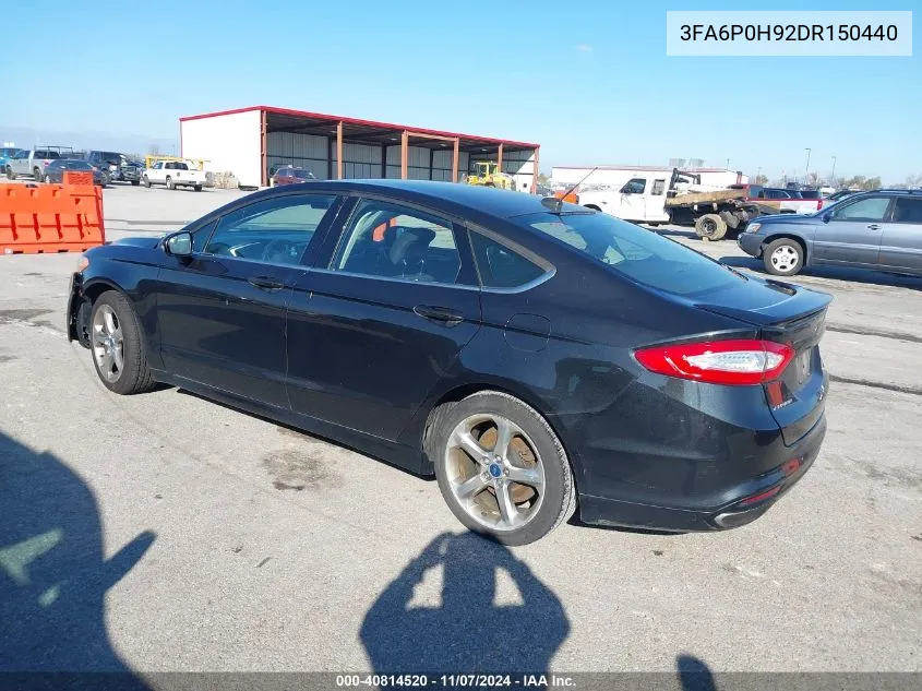 3FA6P0H92DR150440 2013 Ford Fusion Se