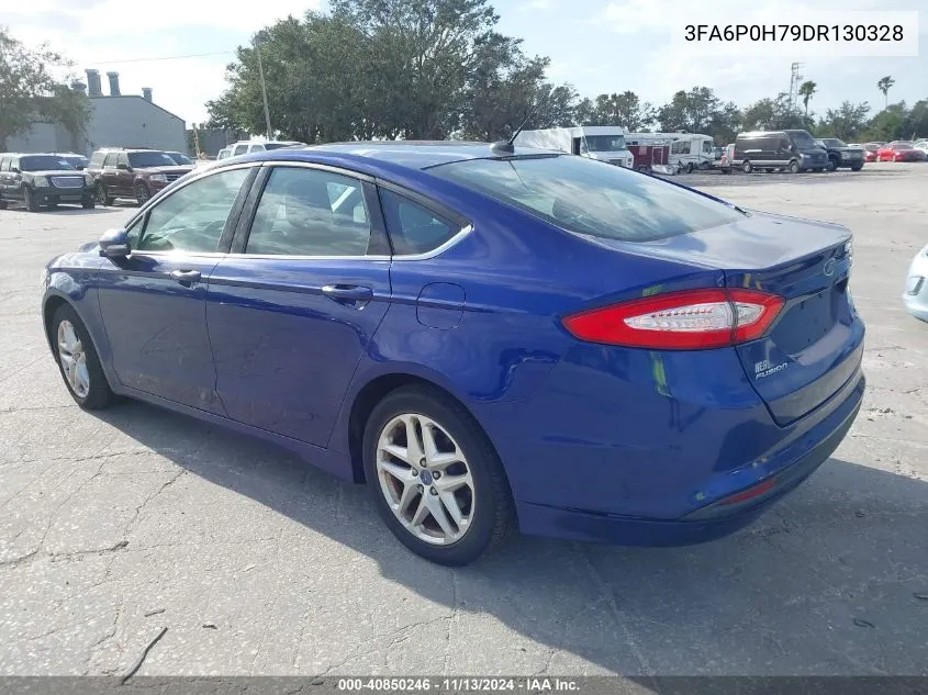 2013 Ford Fusion Se VIN: 3FA6P0H79DR130328 Lot: 40850246