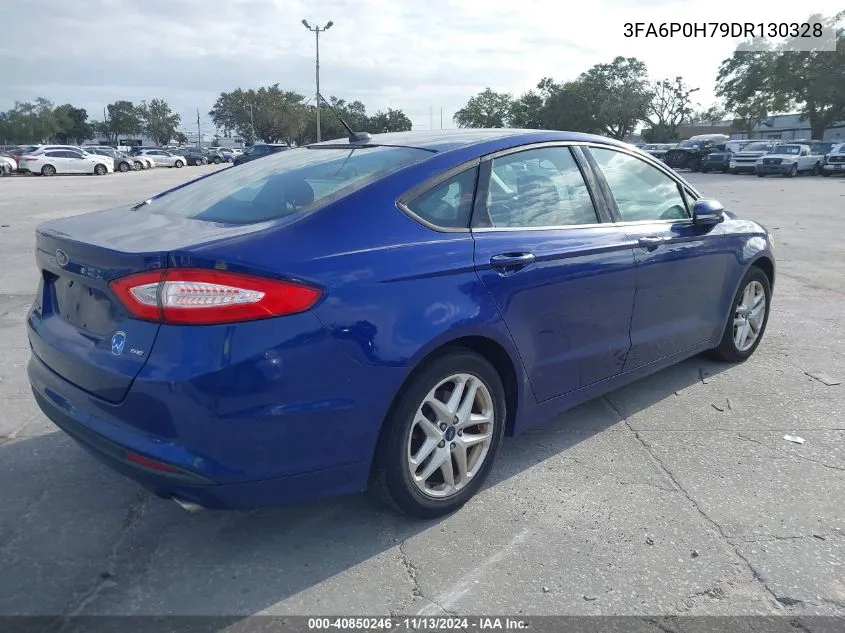 2013 Ford Fusion Se VIN: 3FA6P0H79DR130328 Lot: 40850246