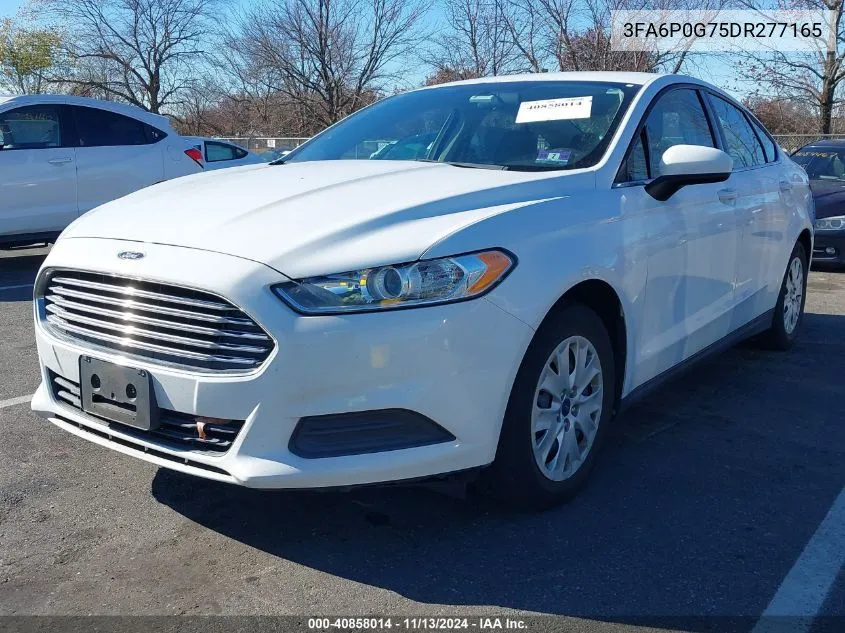 2013 Ford Fusion S VIN: 3FA6P0G75DR277165 Lot: 40858014