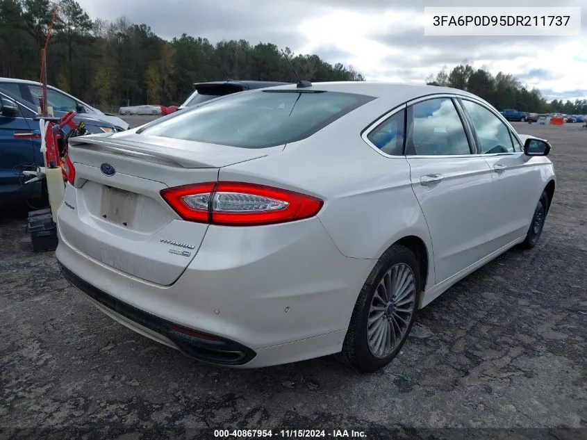 2013 Ford Fusion Titanium VIN: 3FA6P0D95DR211737 Lot: 40867954