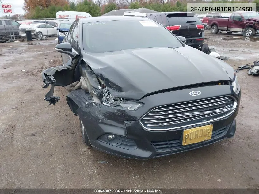 2013 Ford Fusion Se VIN: 3FA6P0HR1DR154950 Lot: 40875336