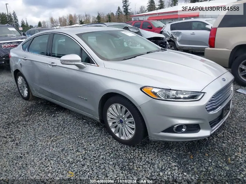 3FA6P0LU3DR184558 2013 Ford Fusion Hybrid Se