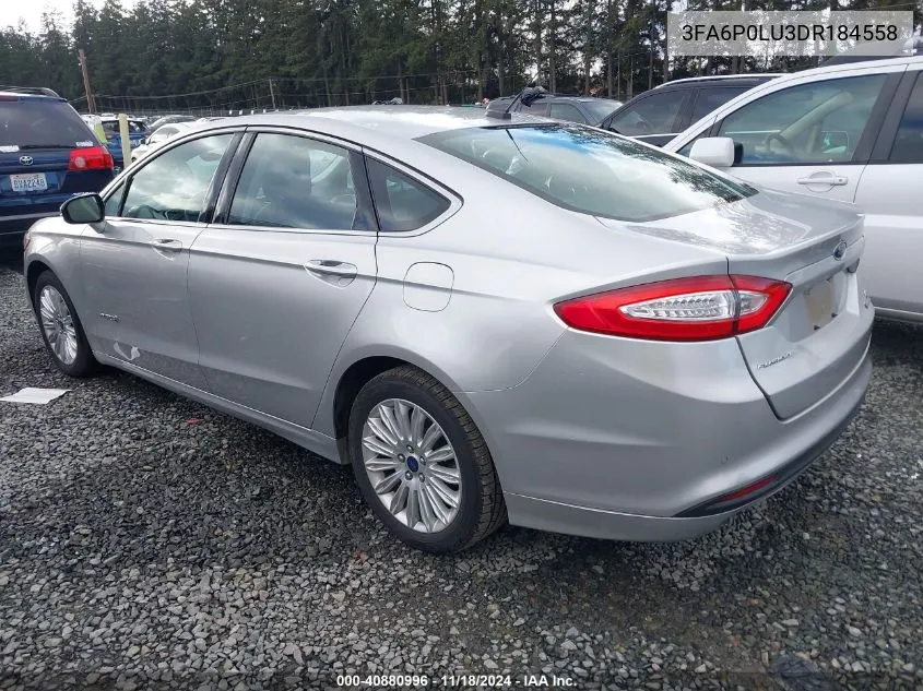 3FA6P0LU3DR184558 2013 Ford Fusion Hybrid Se